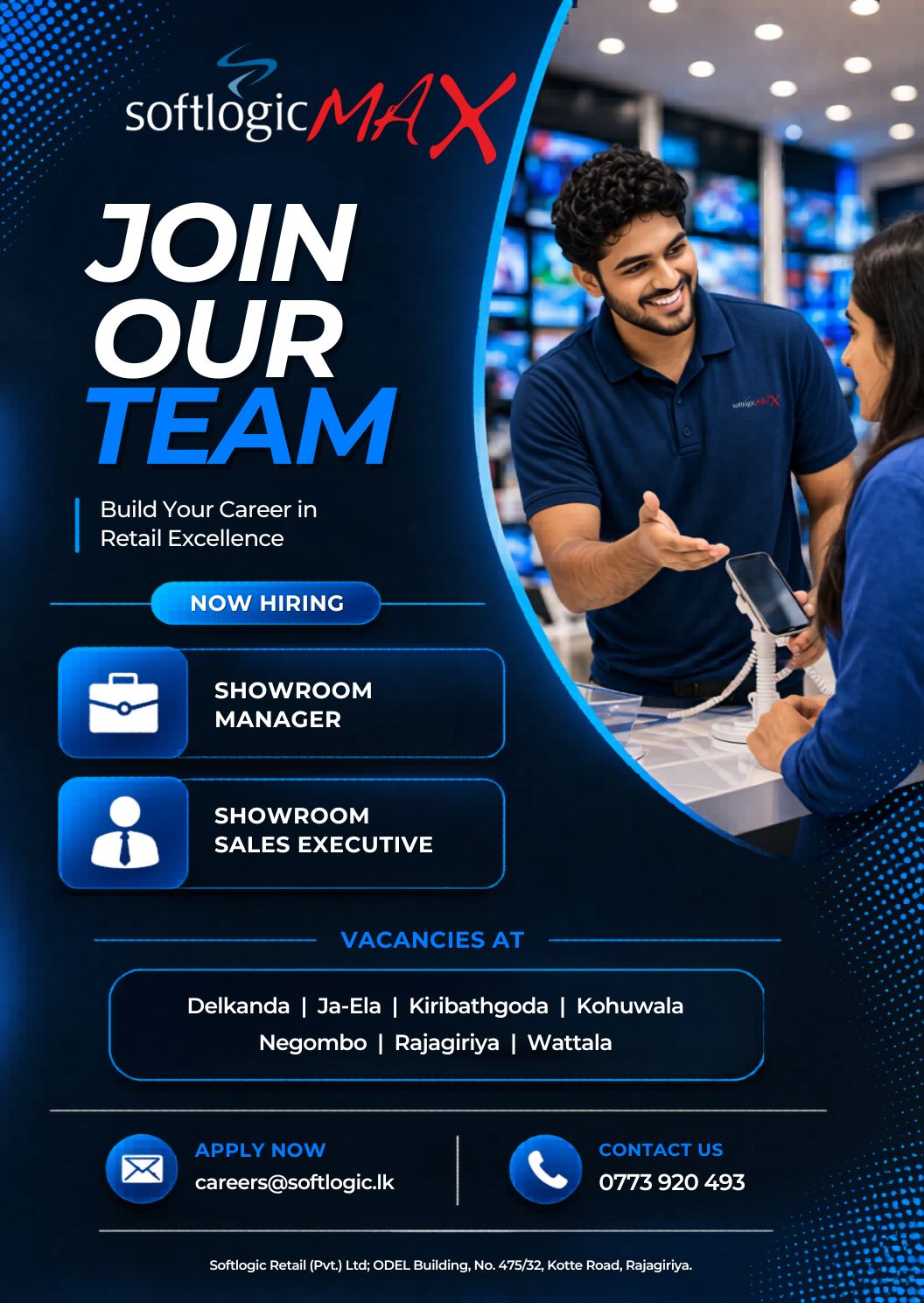 Showroom Manager / Showroom Sales Executive