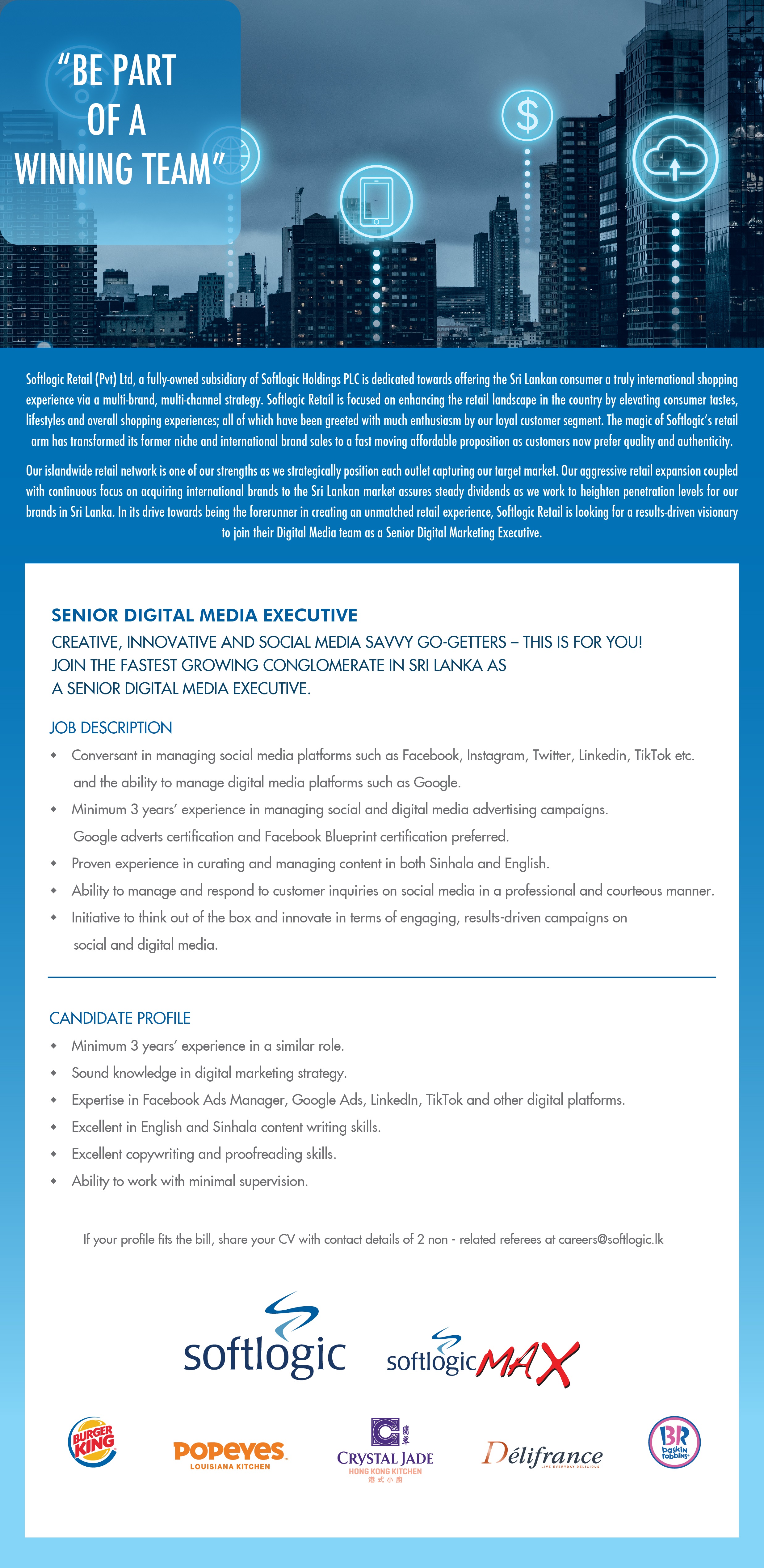 Senior Digital Medi Executive