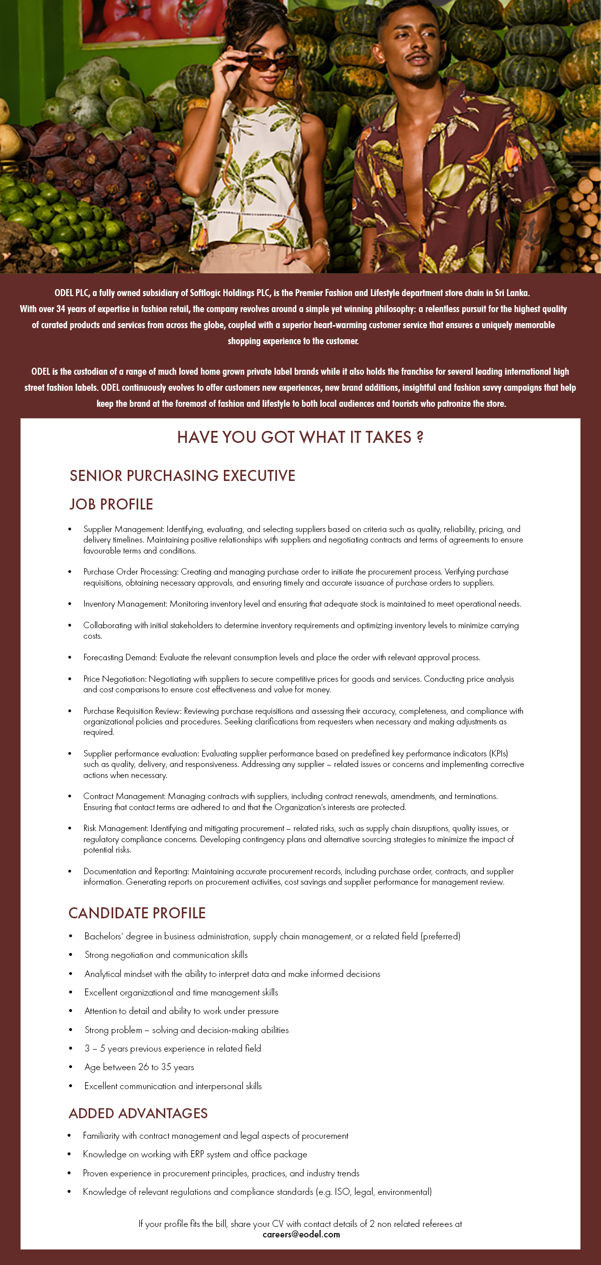 Senior Purchasing Executive