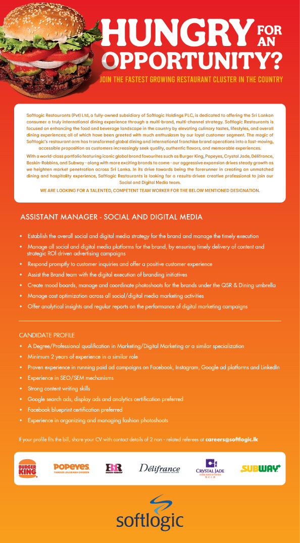 Assistant Manager - Social and Digital Media